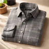 Camisa Franela Gris